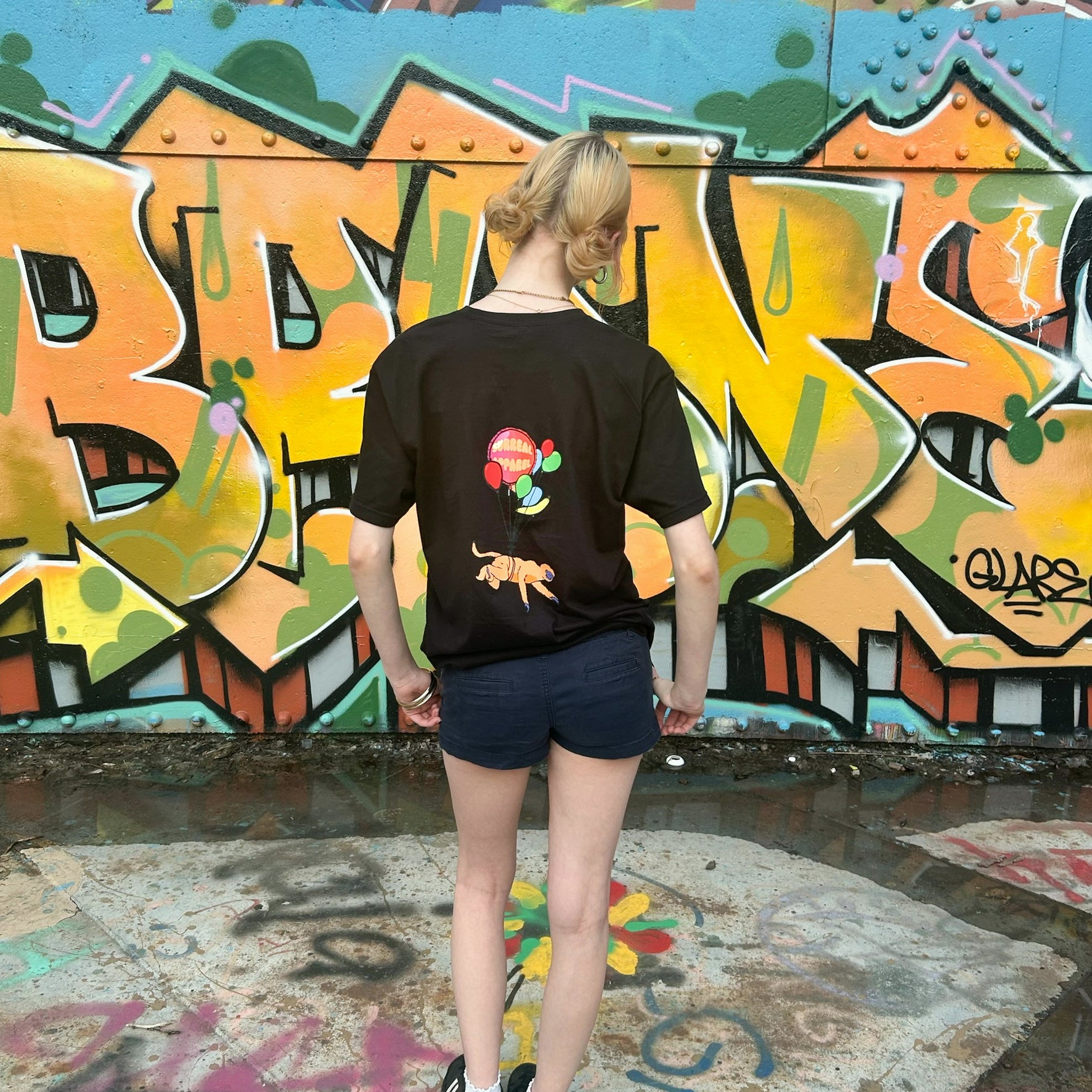 Short Sleeve Balloon Monkey Tee